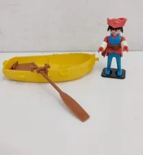 Playmobil Pirate with Rowing Boat - Set NOT COMPLETE - Vintage
