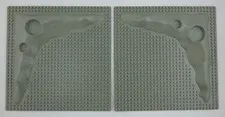 Lot of 2 Lego 32 x 32 Stud Baseplate With Craters - 3947a - Vintage - Used