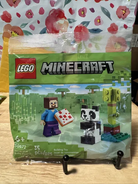 Lego 30672 Minecraft Steve and Baby Panda 35 pcs Sealed In Bag!!!!!