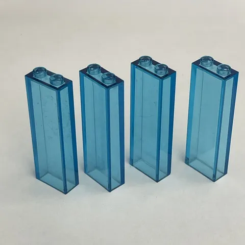 Lego 46212 Transparent Blue Replacement Parts Pieces Lot of 4