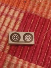 LEGO Parts 3069 (2pcs) Tile 1x2 w/design Cassette Tape