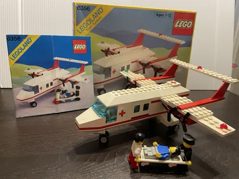 LEGO Town 6356 Med-Star Rescue Plane Airplane Emergency 100% Complete Set