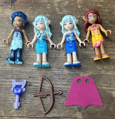 Lego Elves Naida, Atari, And Rosalyn Mini Figures