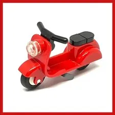 LEGO 10243 Scooter with Gray Stand Black Handlebars White Wheels 2014 Retired