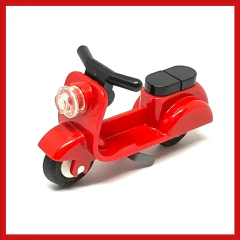 LEGO 10243 Scooter with Gray Stand Black Handlebars White Wheels 2014 Retired
