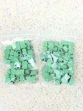 Lot Of 100 NEW Lego 3005 1x1 Brick Clip Sand Green Harry Potter
