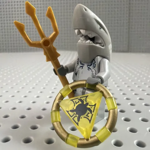 LEGO Atlantis Shark Warrior Minifigure - Treasure Key atl004
