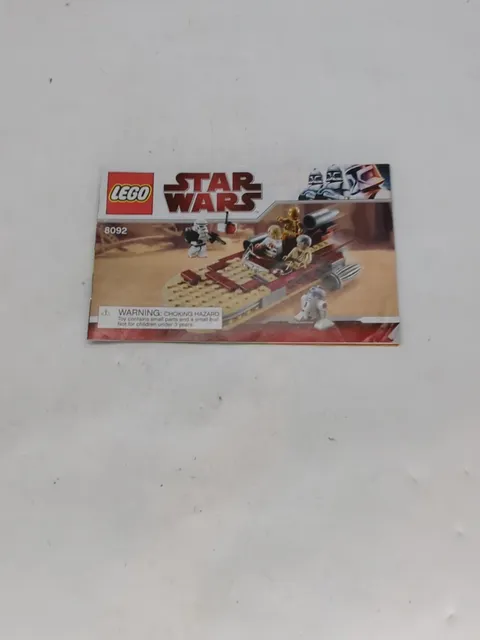LEGO 8092 Book Manual Only Star Wars Luke Skywalker Landspeeder Instructions