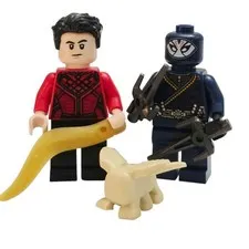 Lego Shang-Chi Minifigure Lot Shang Chi Death Dealer & Morris w/ Weapons