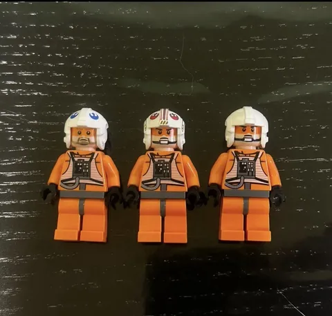 LEGO Star Wars Rebel Pilot Minifigure Lot of 3