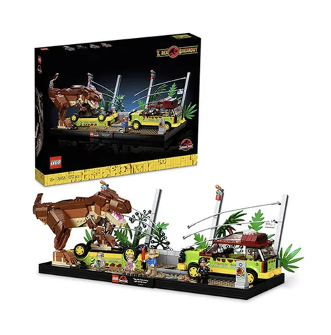 LEGO Jurassic Park 76956 T. rex Breakout Diorama Ford Explorer Retired New
