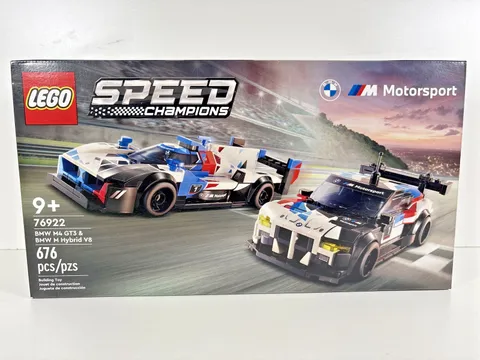 LEGO Speed Champions Bmw M4 Gt3 & Bmw M Hybrid V8 Race Cars (76922) - NEW