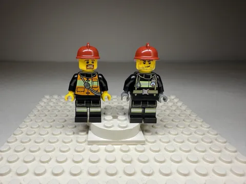 TWO Lego City Firefighter Minifigures (cty0342 & cty0343)