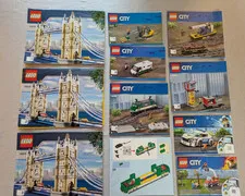 Lego Instruction Manual Lot Architecture City Sets 10214, 60198, 60239, 60212