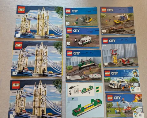 Lego Instruction Manual Lot Architecture City Sets 10214, 60198, 60239, 60212