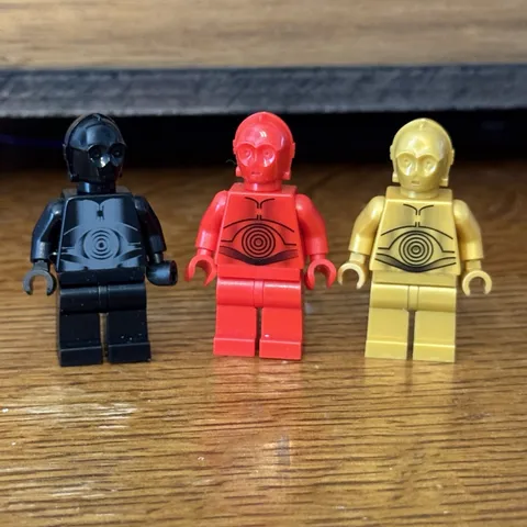 LEGO Minifigures STAR WARS Lot Of 3: C-3PO R-3PO Death Star Droid