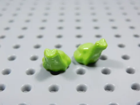LEGO Lot of 2 Lime Green Tree Frogs Frog Animal Minifig BT