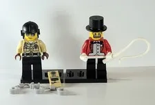 LEGO MINIFIGURES SERIES 2 RINGMASTER TRAFFIC COP LOT X2 8684 COMPLETE CMF