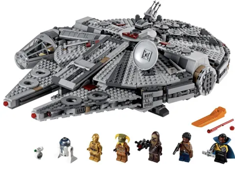 LEGO Star Wars Millennium Falcon 75257 90% Complete