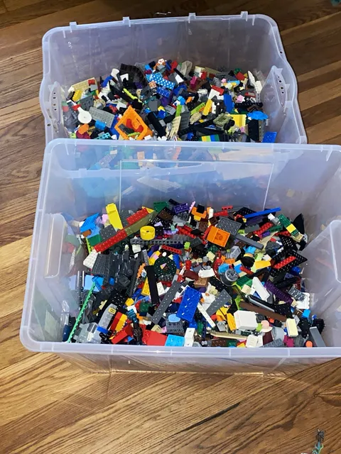 LEGO Bulk Lot Assorted Mixed Bricks Plates & Pieces Multicolor Plastic