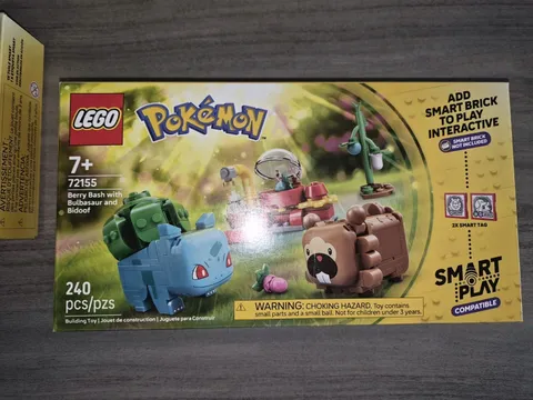LEGO POKEMON #72155 BERRY BASH WITH BULBASAUR AND BIDOOF SMART PLAY 240 PCS NIB