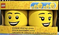 LEGO Storage Head Set, 6-Pieces NEW