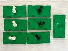 LEGO GREEN LOT 7 PCS 8X16 SOCCER FIELD STANDS BASE PLATE VARIETY BUILDING PIECES