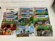 LEGO Minecraft Manuals Instructions Booklets Lot Of 12 (Just Books No Pieces)