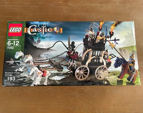 NEW LEGO Castle Skeletons' Prison Carriage 7092 193pcs Box Ages 6-12 2007