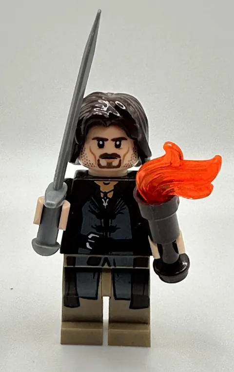 Lego Aragorn Strider outfit authentic minifigure Lord of the rings 