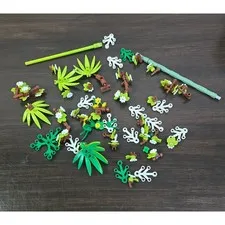 LEGO Plant & Foliage Pieces Lot – Trees, Leaves, Flowers & Branches
