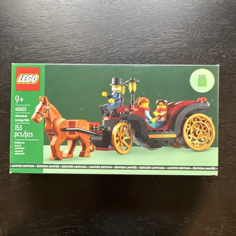 Sealed LEGO Seasonal Wintertime Carriage Ride 40603 153pcs Limited Edition 