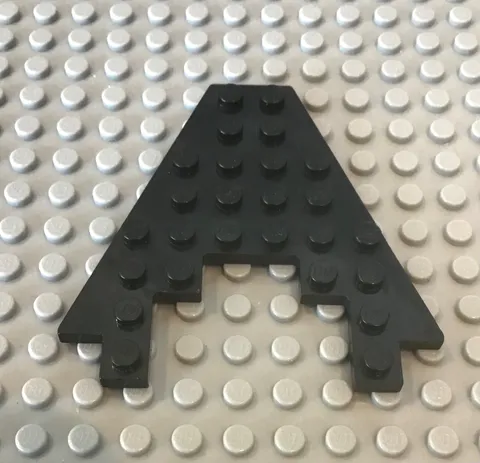 LEGO 1 Black Wedge, Plate 8 x 8 with 3 x 4 Cutout Part 6104