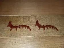 2 Lego 55236 Reddish Brown Minifig Bionicle spines appendages seaweed plants
