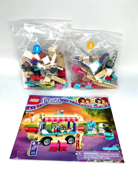 Lego 41129 Amusement Park Hot Dog Van *100% COMPLETE with INSTRUCTIONS* NO BOX