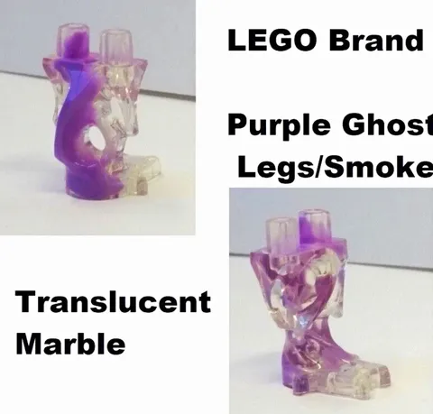 LEGO Minifigure Ghost Leg Purple Clear
