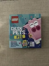 New Sealed Lego Desk Pets: Pig Lego Books Ages 6+ Building Kit Stickers Book