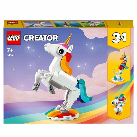 LEGO Creator Magical Unicorn 145pcs 3 in 1 Set Building Blocks Toys Ages 7 and Up