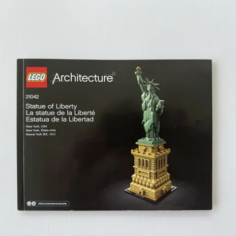 LEGO INSTRUCTIONS Set # 21042 ~ Statue of Liberty Architecture ~ Manual Only