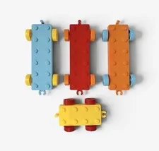 Lego Duplo Lot Cars Train Base Vehicle Toy Parts 4 Pieces Mixed Colors Lot BB