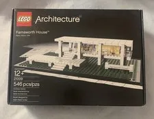LEGO ARCHITECTURE: Farnsworth House (21009) Box Has Scuffs At Corners See Pics