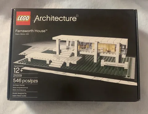 LEGO ARCHITECTURE: Farnsworth House (21009) Box Has Scuffs At Corners See Pics