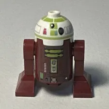 LEGO Star Wars Astromech Droid Minifigure Figure White & Brown Plastic