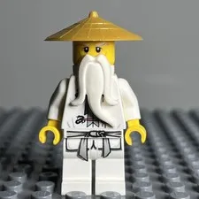 LEGO 2012 NINJAGO Rise of the Snakes Minifigure Sensei Wu njo0046 - 1C