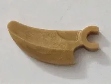 LEGO Parts - Pearl Gold Barb / Claw / Horn / Tooth with Clip - No 16770
