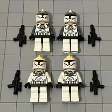 LEGO Star Wars Clone Trooper Gunner Minifigures Lot Of 4 E9 50