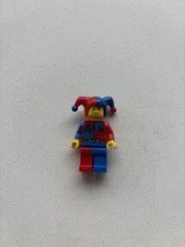 LEGO Castle Jester minifig RARE cas403, exclusive from Drawbridge Defense set