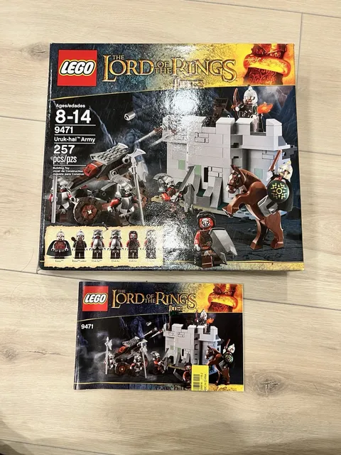 Lego Lord Of The Rings 9471 Uruk-Hai Army Empty Box And Instructions ONLY