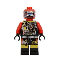 Lego Space UFO Droid Red Techdroid 2 Minifigure 6836 6901 6915 6979