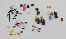 lego lot mini fig replacement parts w/2 mini figs & accessories